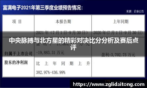 中央脉搏与北方星的精彩对决比分分析及赛后点评
